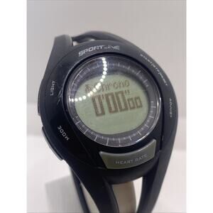 Sportline Cardio Unisex Sports Digital Watch Works New Battery
